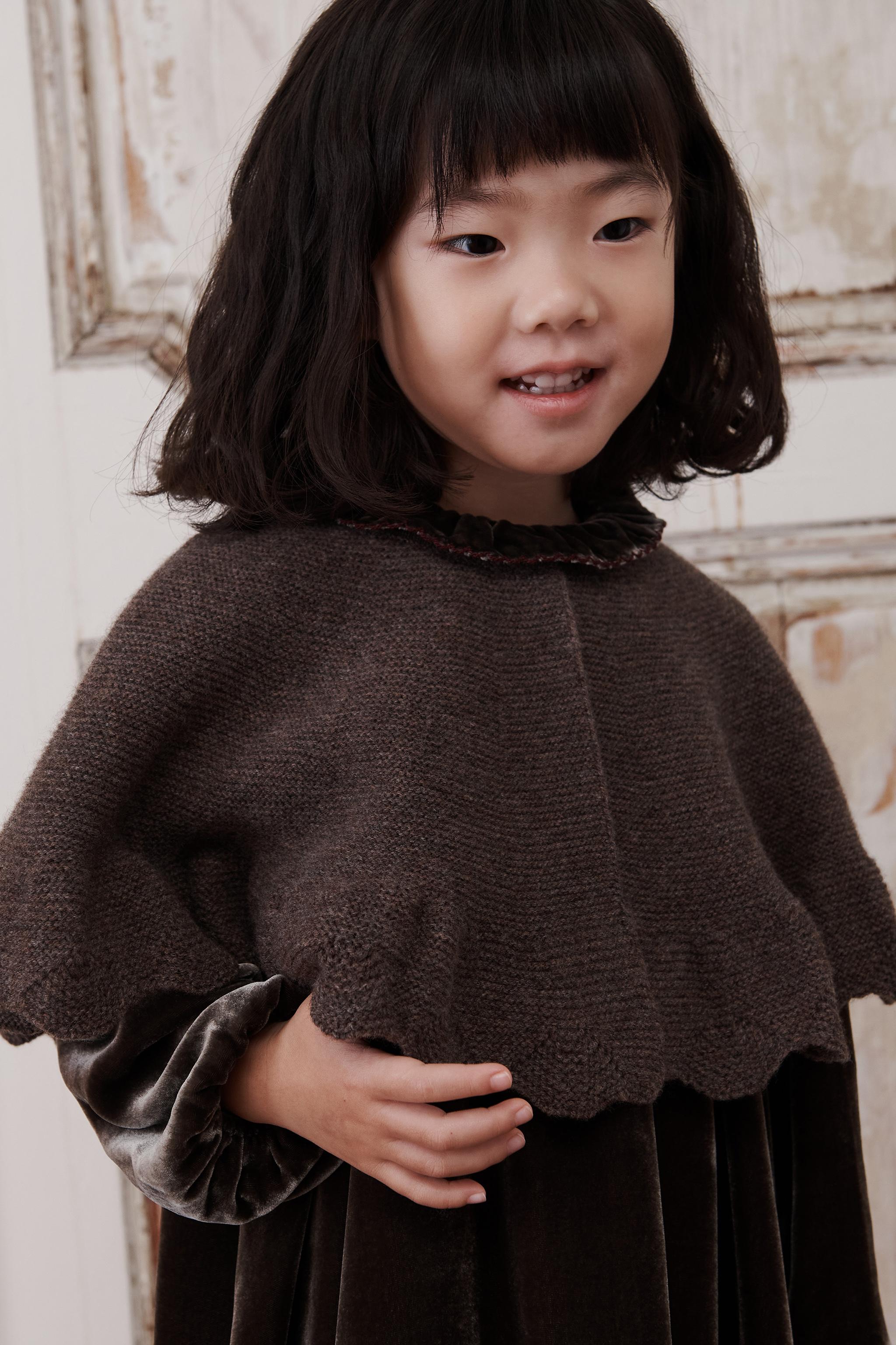 2-5 ANS/ ROBE EN VELOURS AVEC SOIE LIMITED EDITION
